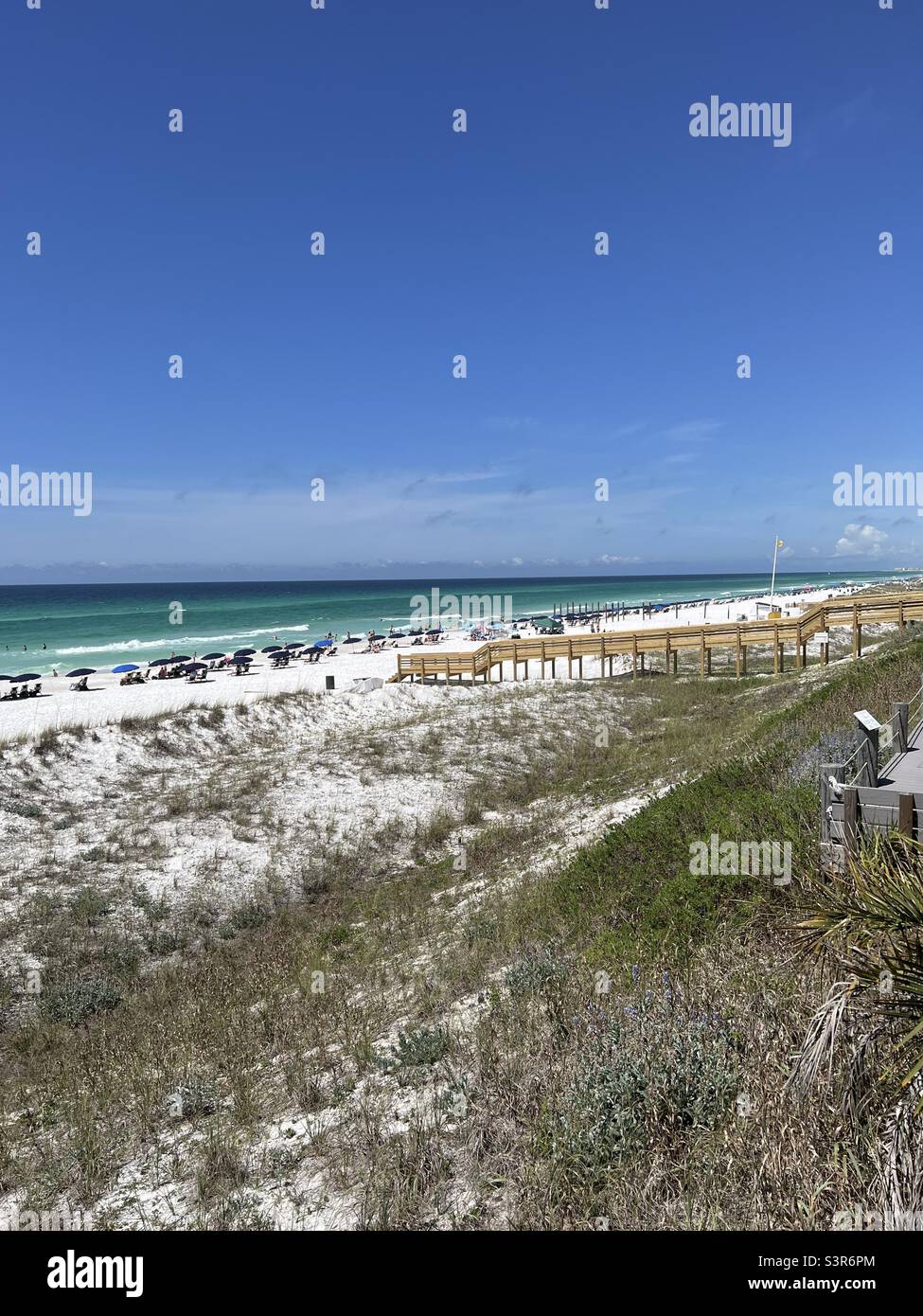Vue de la plage de destin en Floride en haut du mois de mai 2022 Banque D'Images