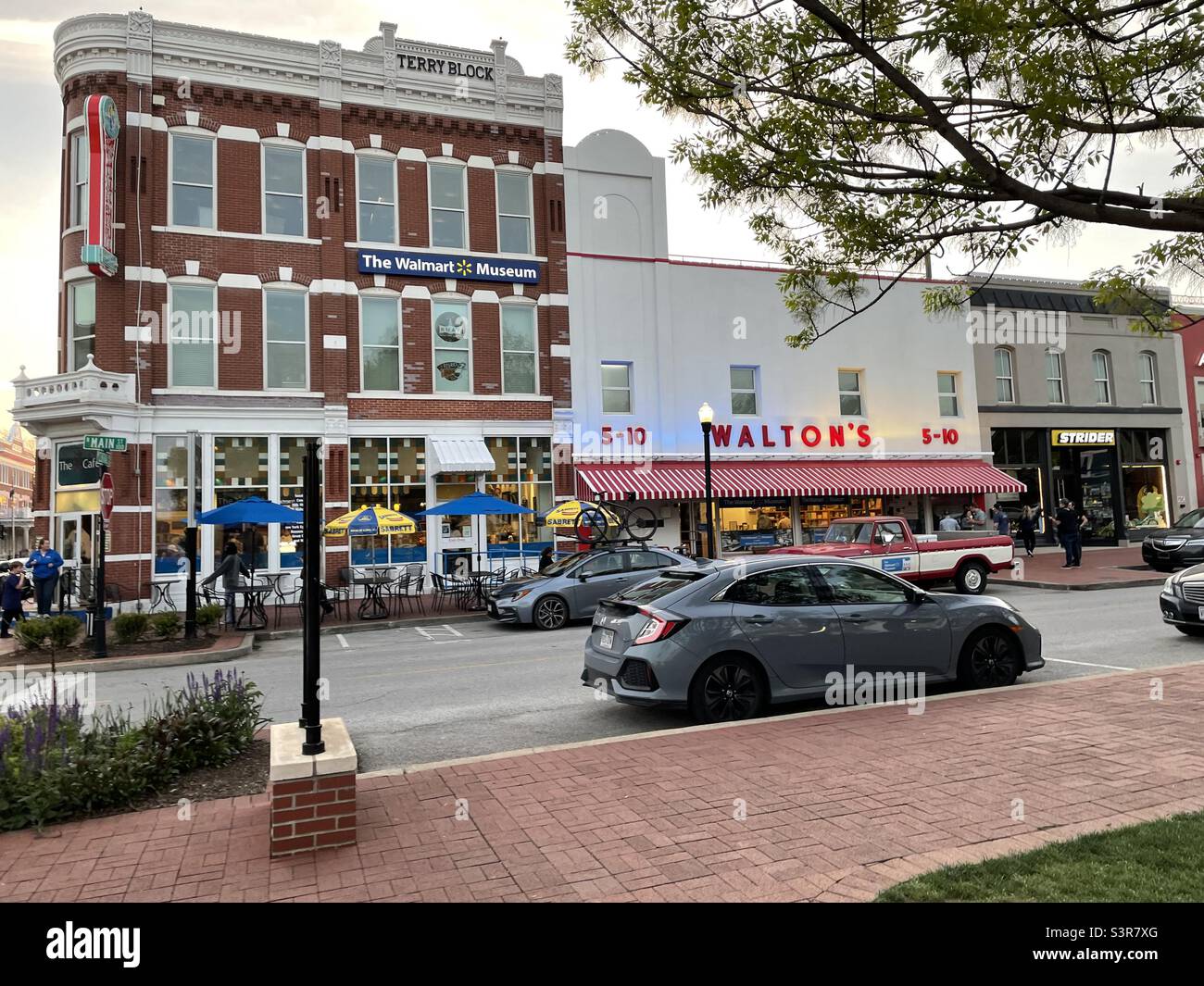 Le Walmart Museum dans le centre-ville de Bentonville, Arkansas. Banque D'Images