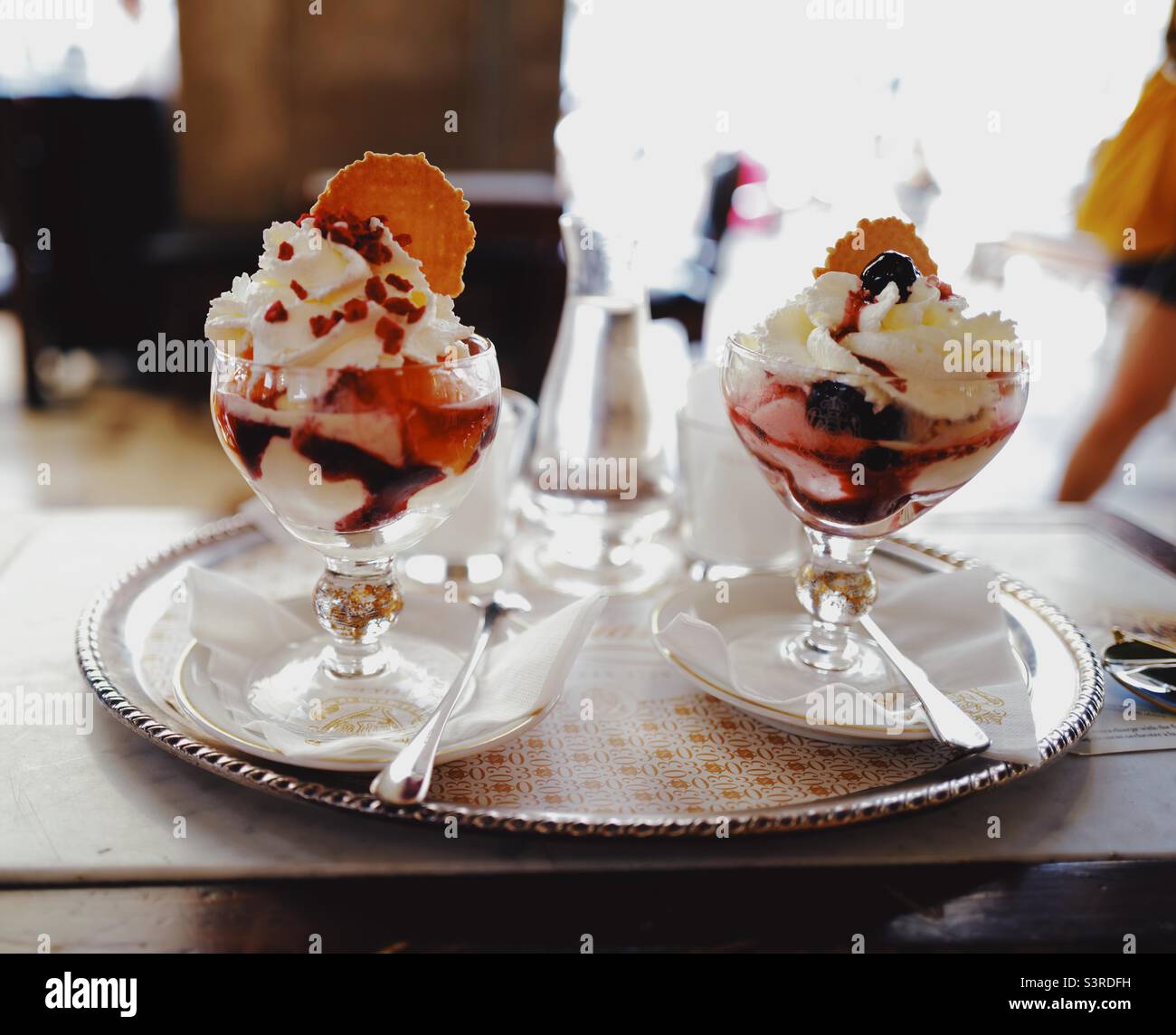 Ice cream dessert Banque D'Images