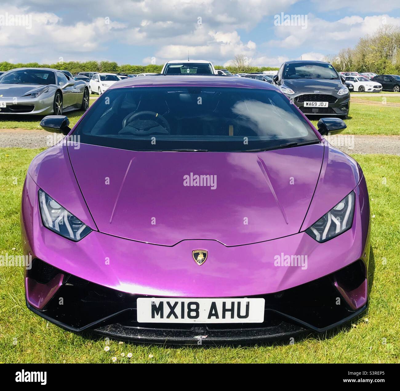 Lamborghini Huracan - Donington Park Royaume-Uni Banque D'Images