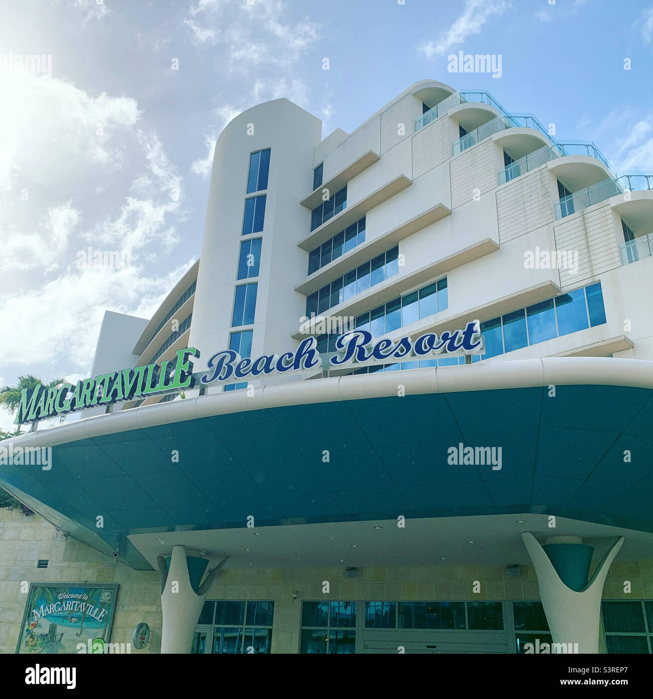 Mars 2022, Margaritaville Beach Resort, Nassau, New Providence, Les Bahamas Banque D'Images