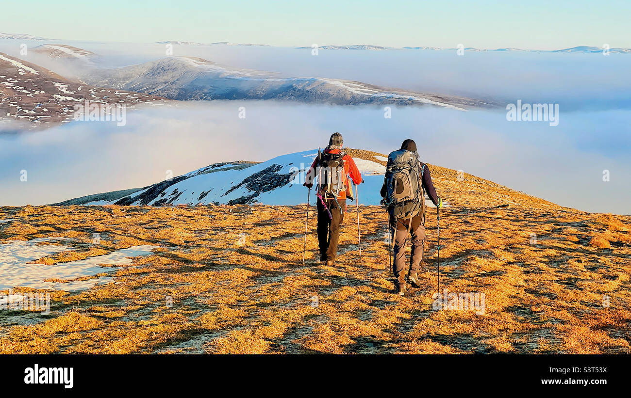 Alpinisme en Ecosse Banque D'Images