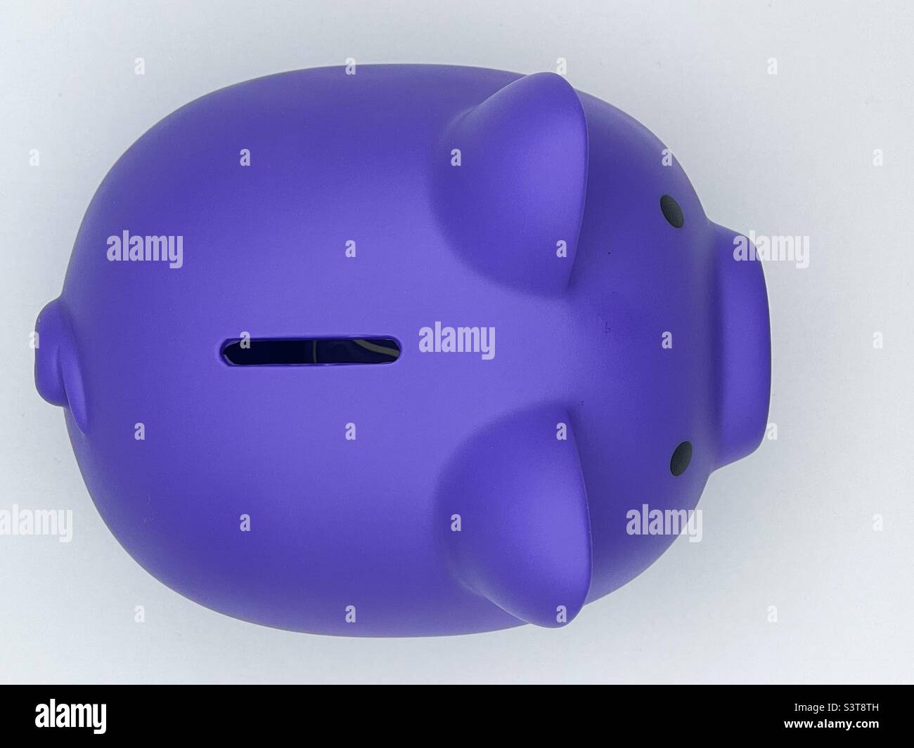 Une vue aérienne d'une berge pourpre. - Image de stock capturée avec un smartphone