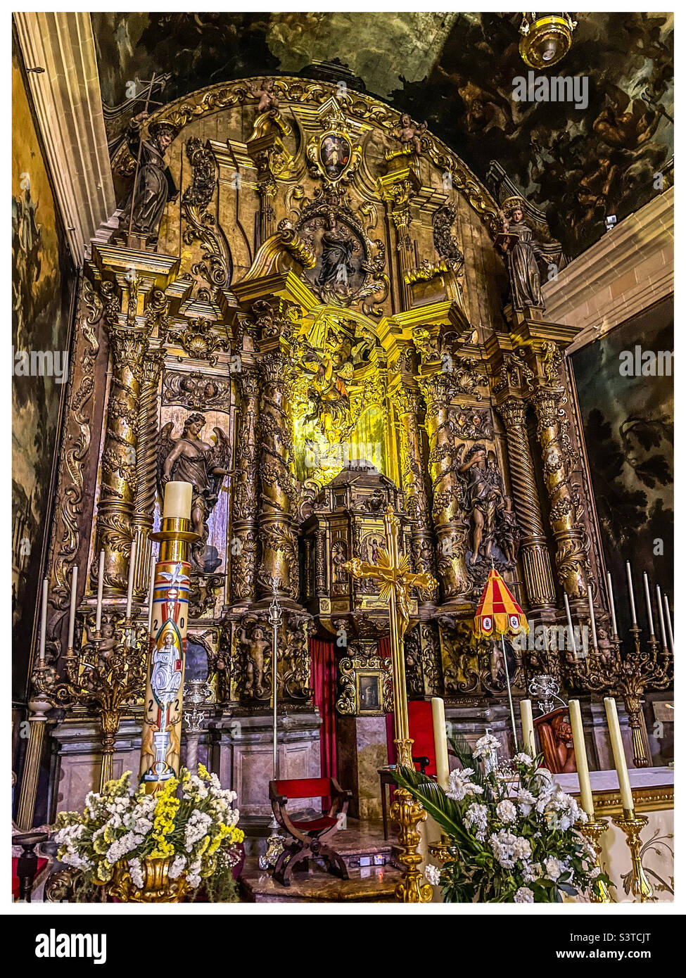 Basilique de Sant Miguel de Palma Banque D'Images