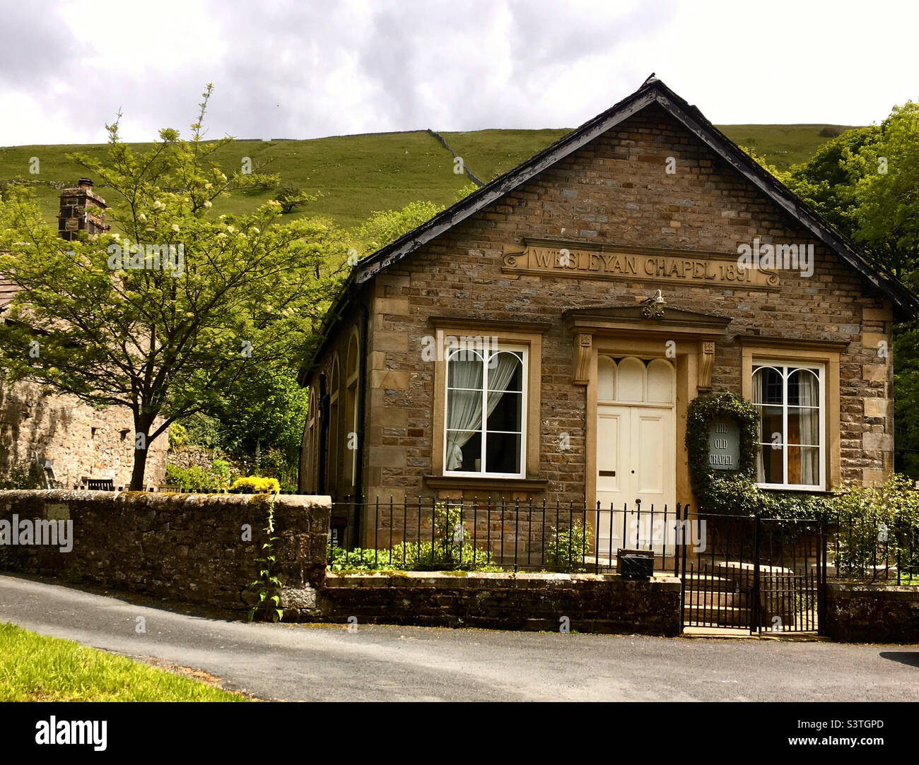 La vieille chapelle Wesleyan, Buckden, Yorkshire Dales Banque D'Images