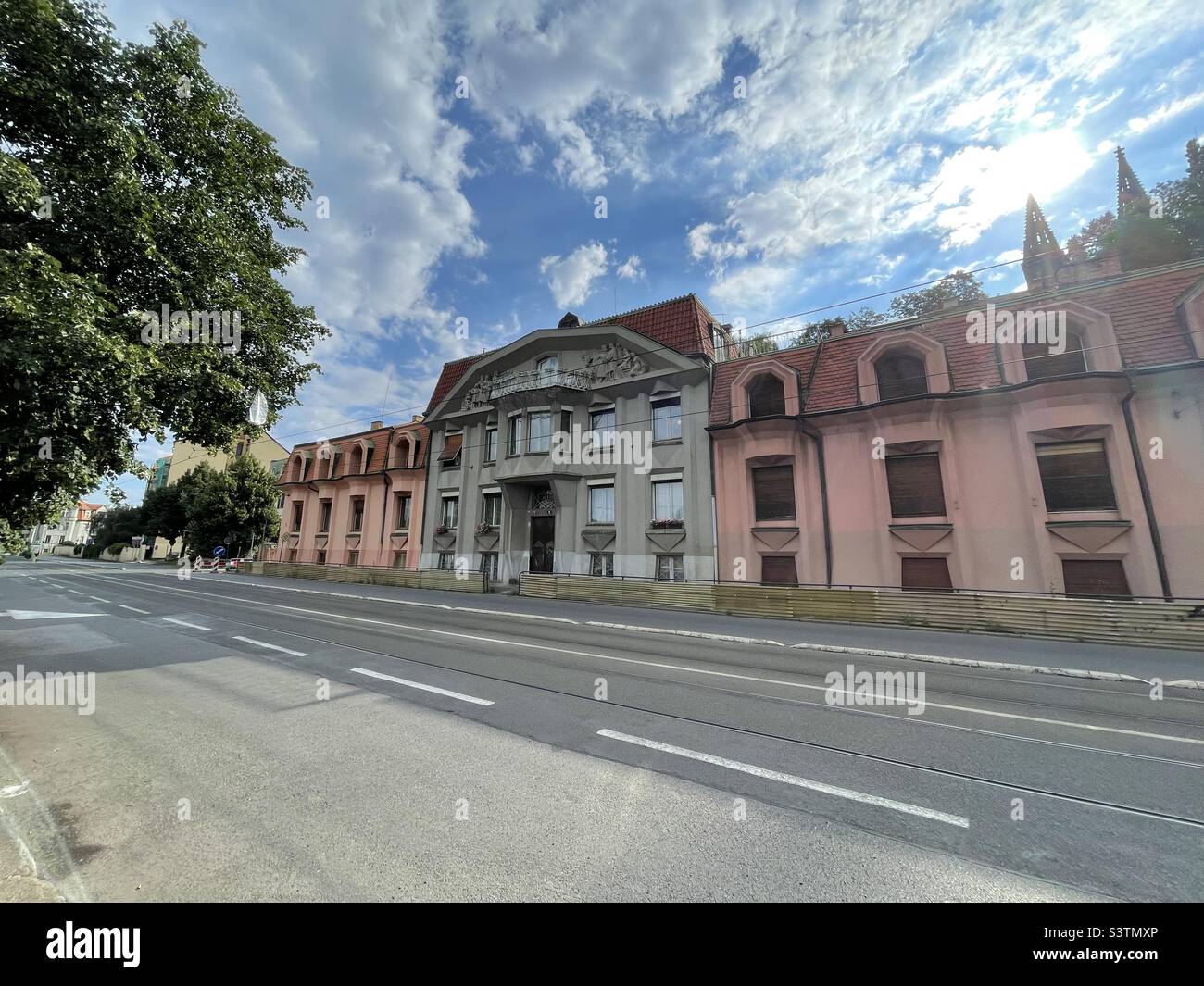 Maison cubiste à Prague Banque D'Images