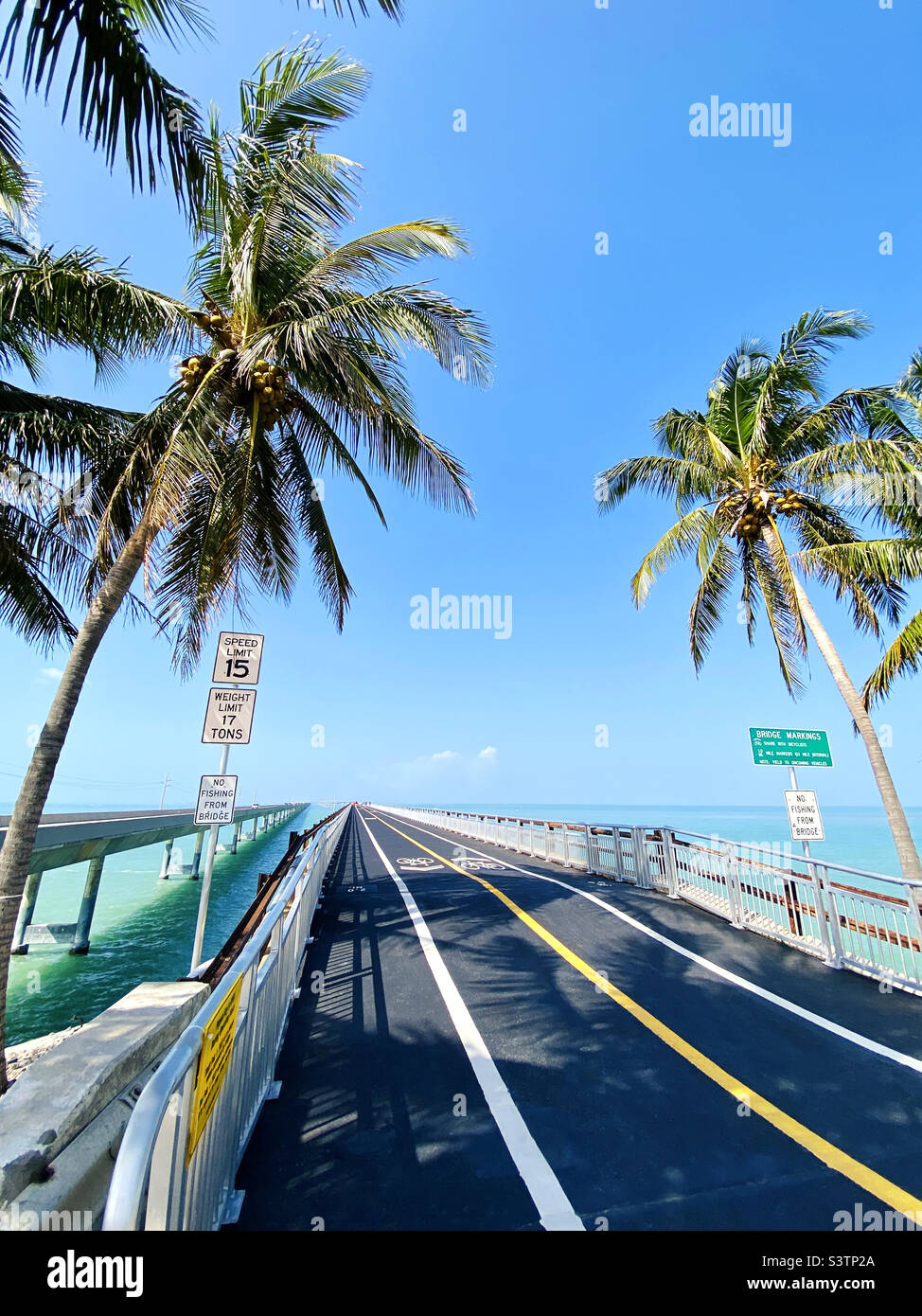 Seven Mile Bridge, Marathon, Floride - Image de stock capturée avec un smartphone