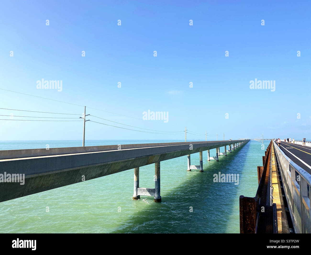Seven Mile Bridge, Marathon, Floride - Image de stock capturée avec un smartphone
