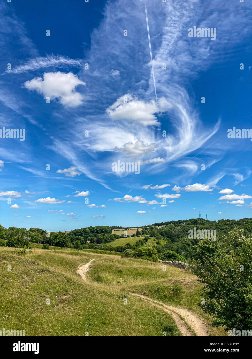 Crickley Hill Country Park - Image de stock capturée avec un smartphone