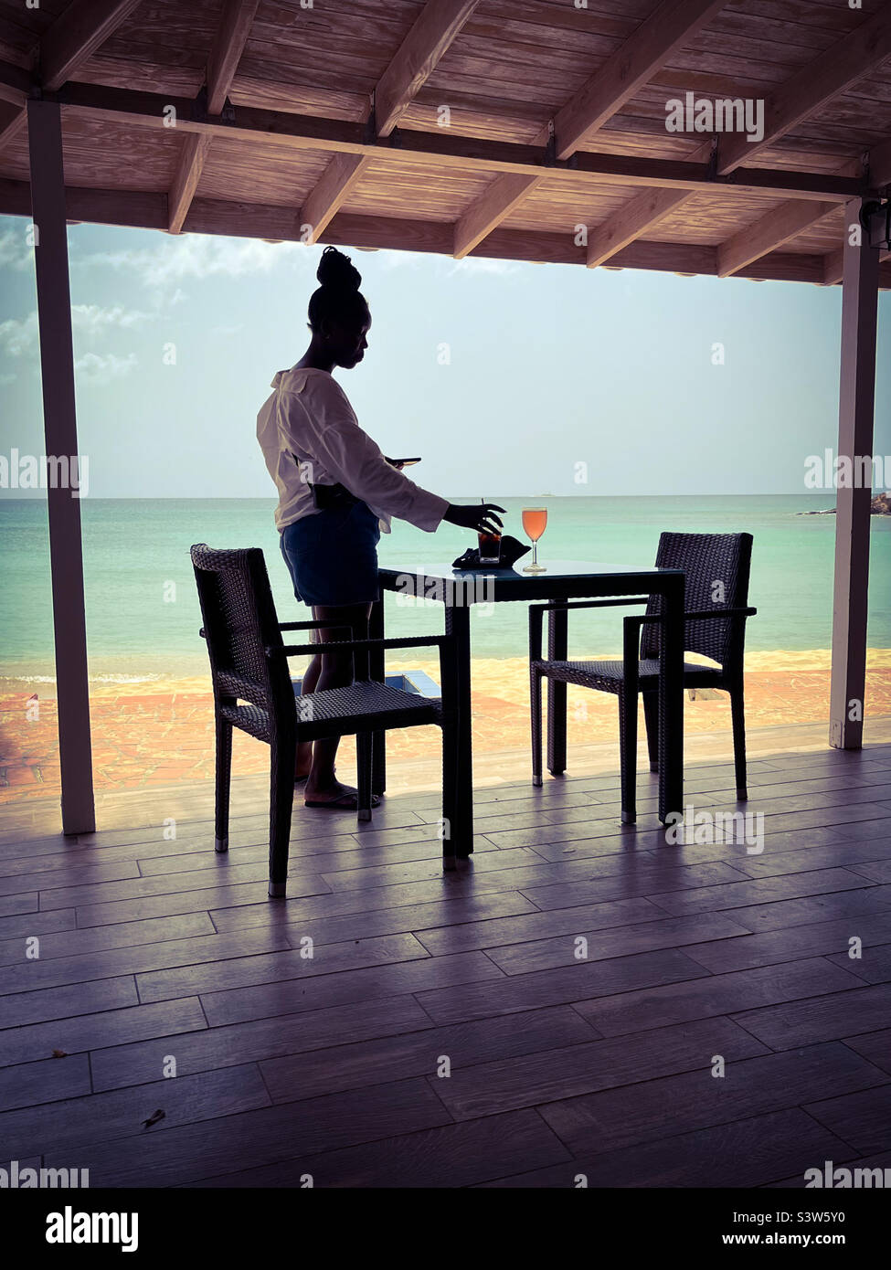Bar de la plage - Image de stock capturée avec un smartphone
