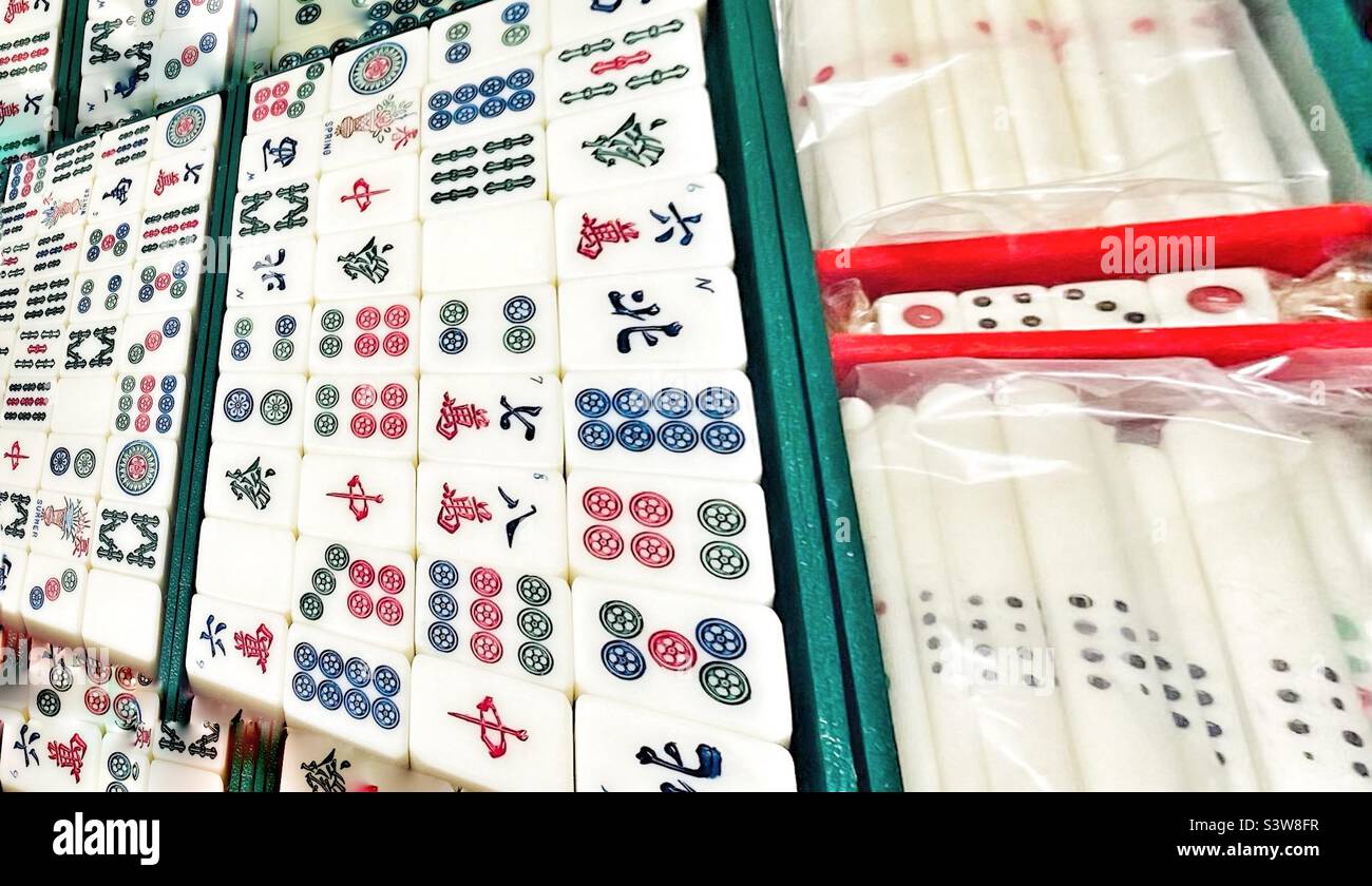 Mini Jeu De Mahjong Chinois Voyage – 144 Tuiles, Tapis, Règles, Dés, Sac, Format Poche, Mélanine