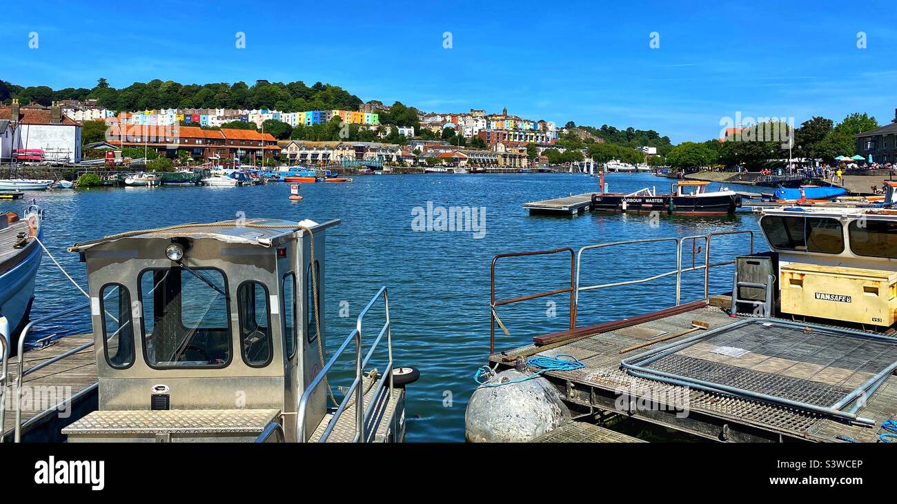 Île de Spike. Port de Bristol - Image de stock capturée avec un smartphone