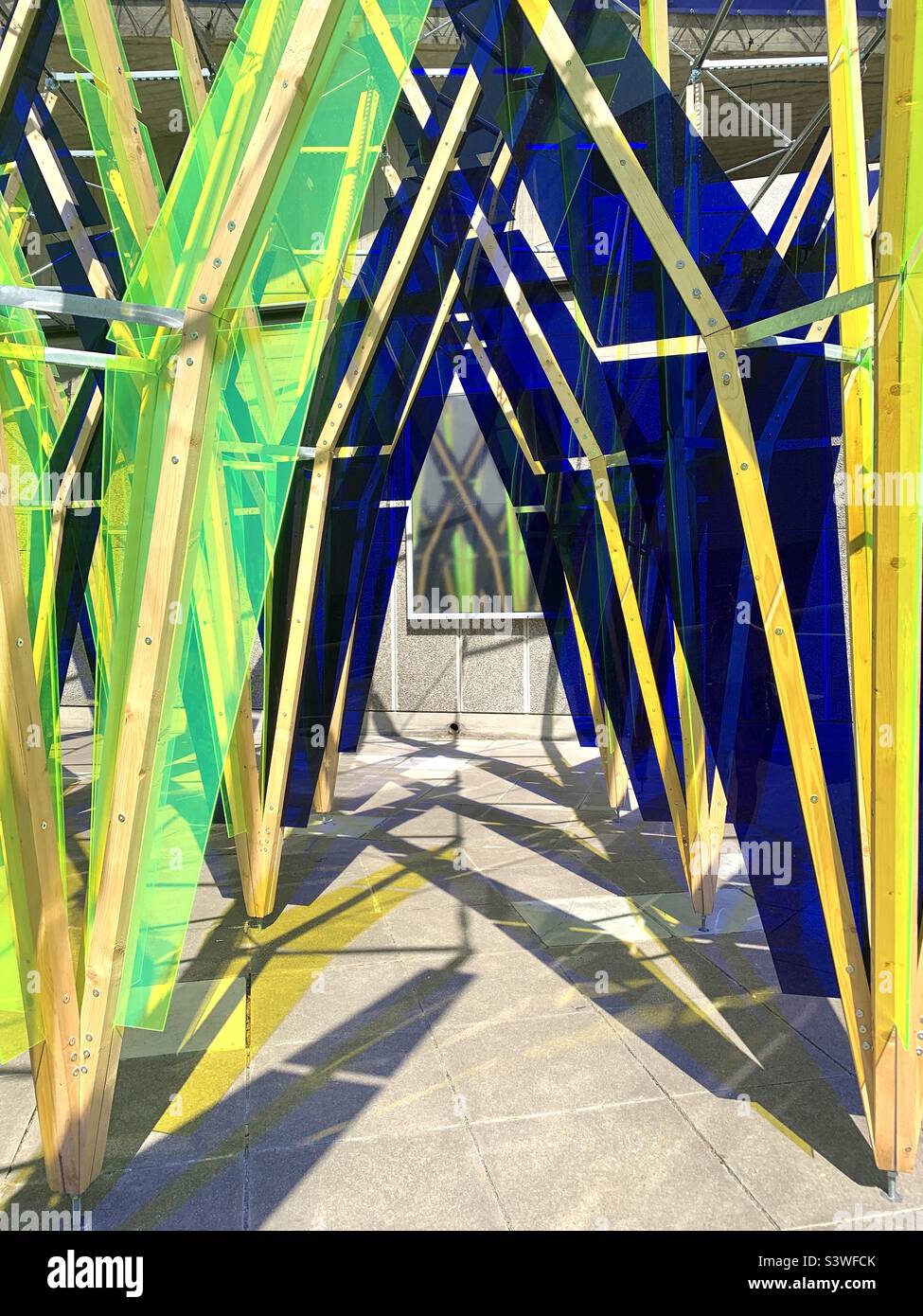 Installation artistique par Jyll Bradley à Southbank à Londres Banque D'Images