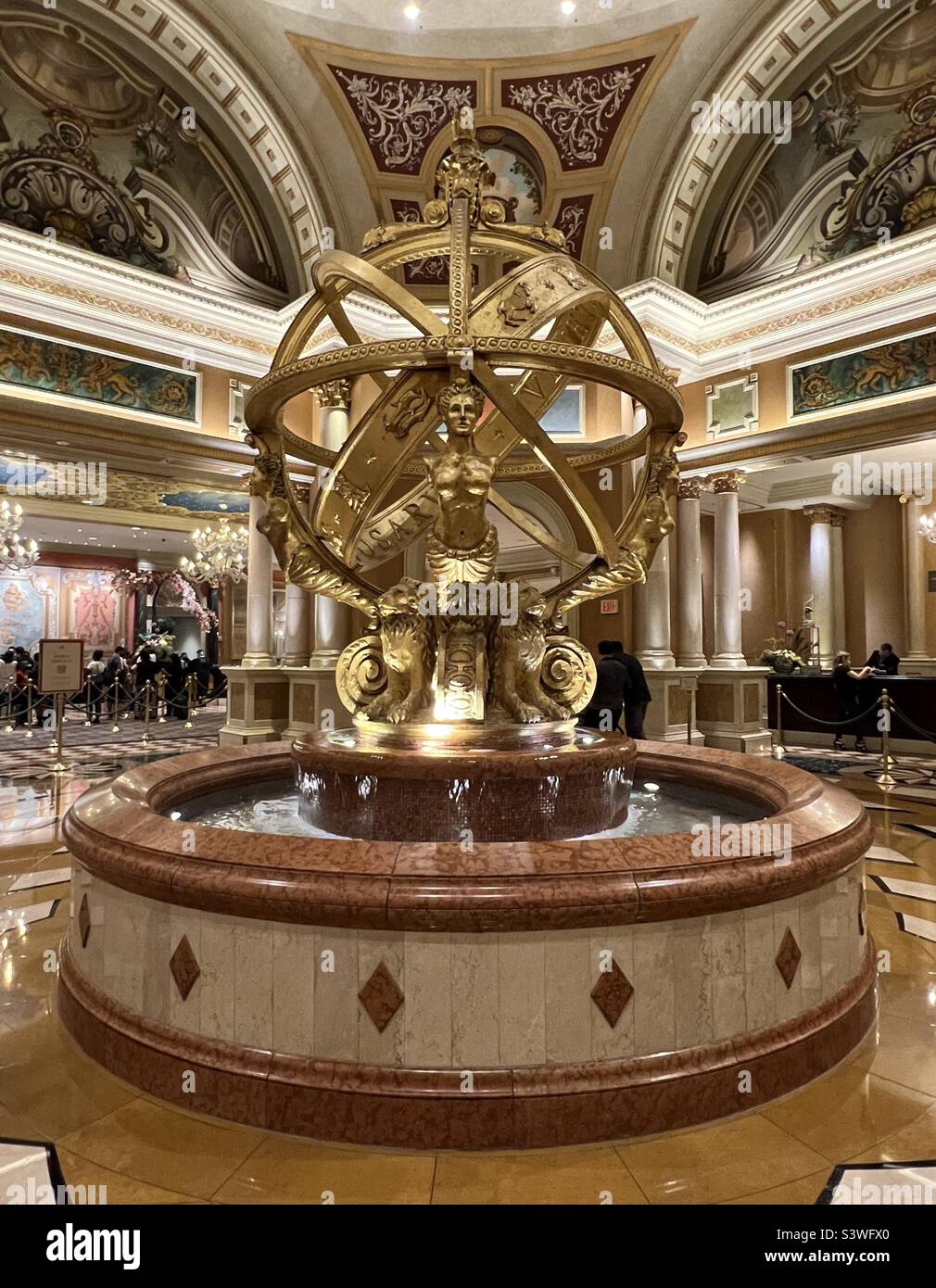 Sphère armilliaire vénitienne 4 août 2022 de Las Vegas - Image de stock capturée avec un smartphone