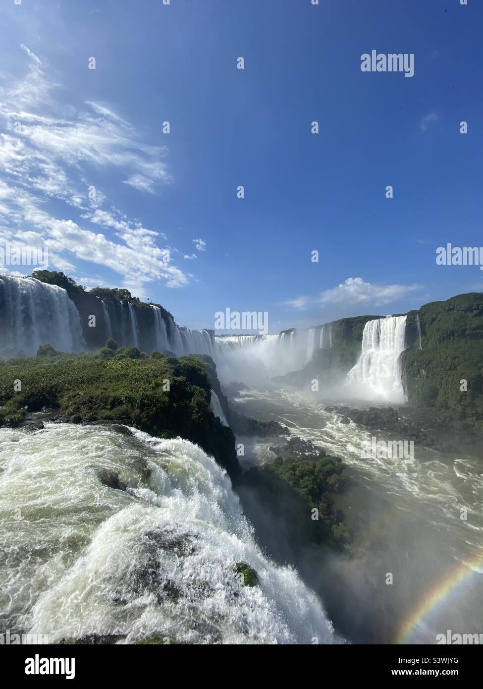Les plus grandes chutes d'eau des chutes d'Iguazu du monde Banque D'Images