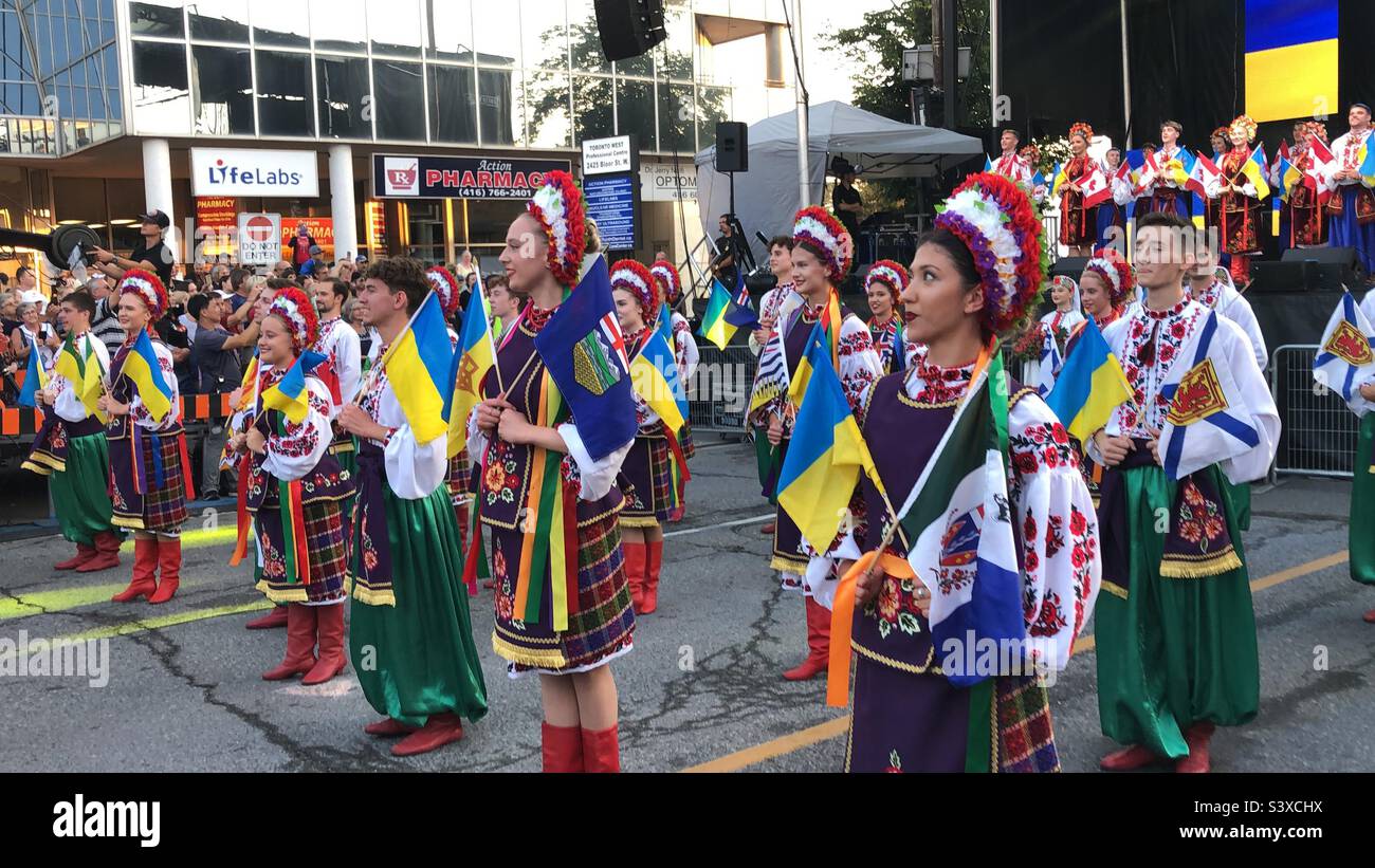 Festival de rue ukrainien à Toronto, Canada. Banque D'Images
