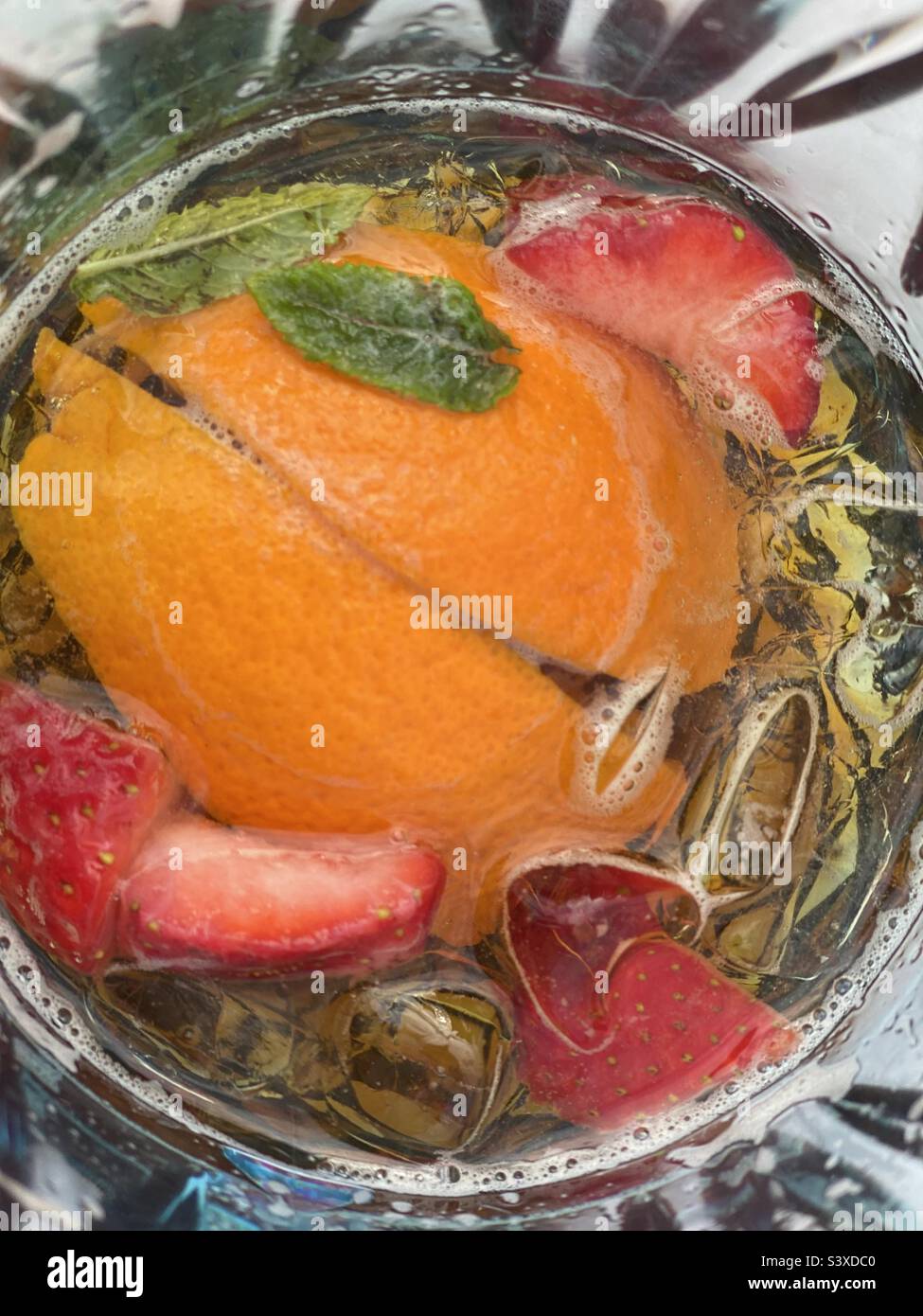 Verre de Pimms Banque D'Images
