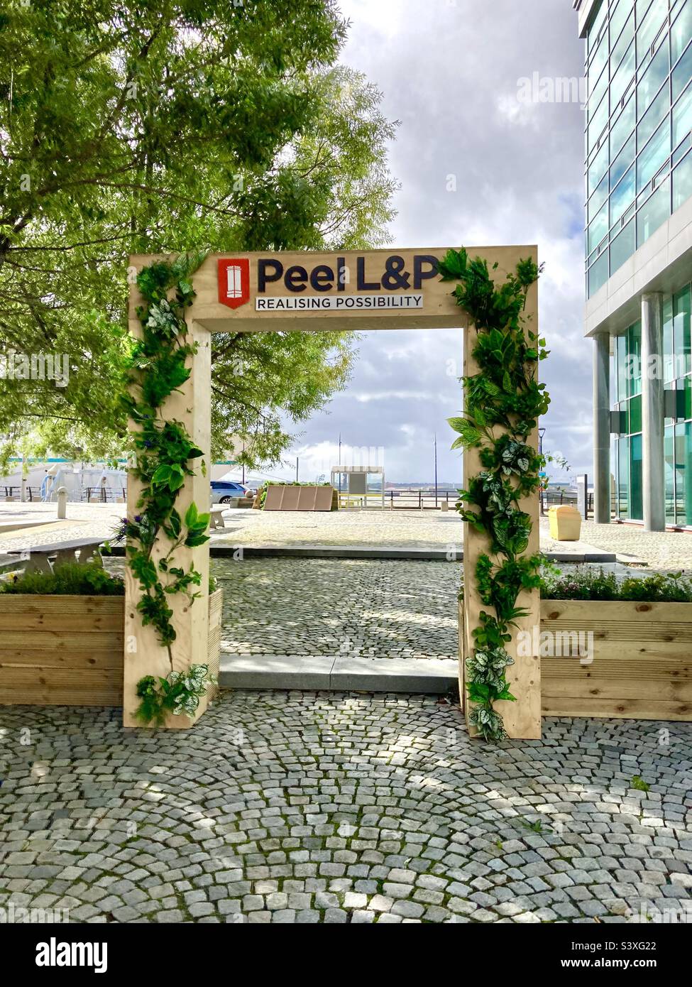 Peel Land and Property Liverpool - Image de stock capturée avec un smartphone