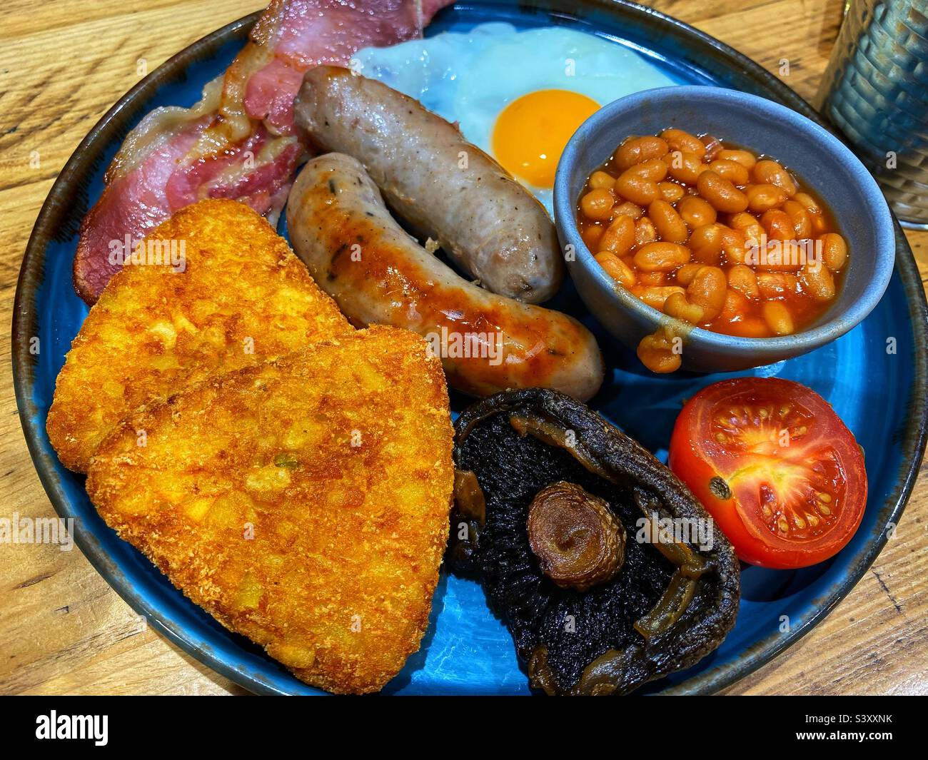 Petit déjeuner servi toute la journée - Image de stock capturée avec un smartphone