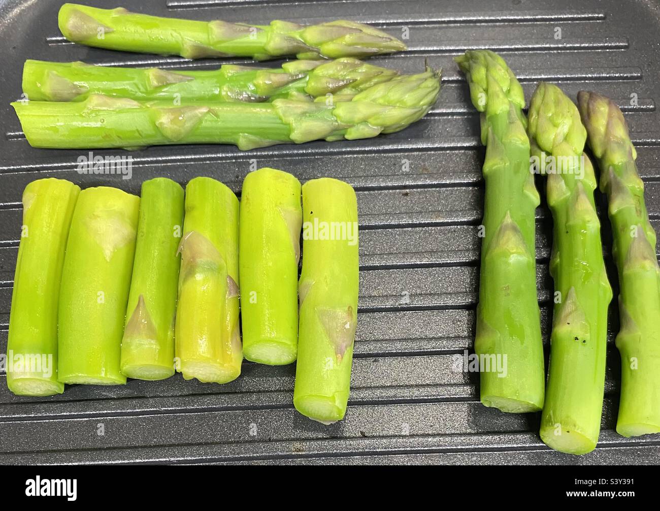 Asperges grillées Banque D'Images