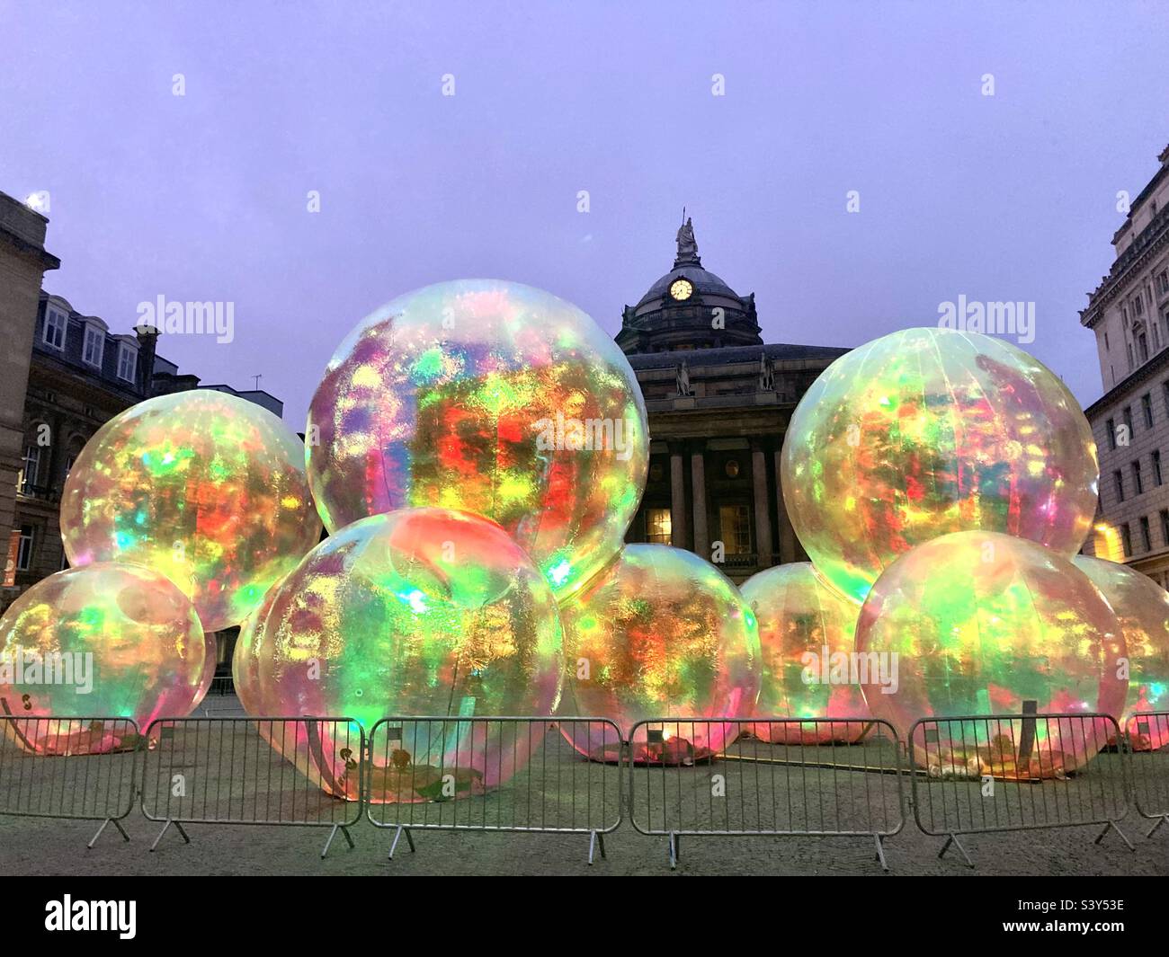 Festival River of Light Liverpool - Image de stock capturée avec un smartphone