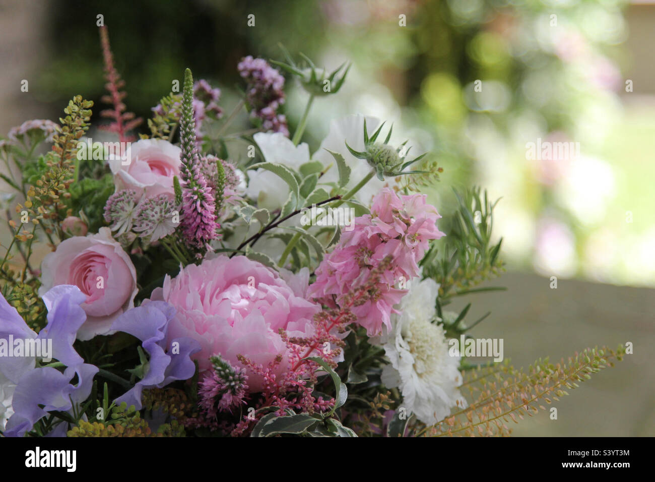 Bouquet de mariée de fleurs de culture britannique Banque D'Images
