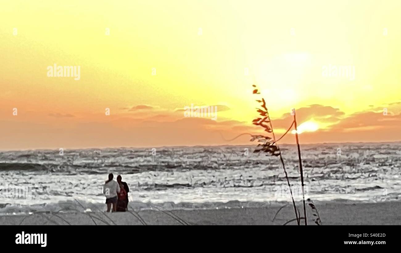 Coucher du soleil en Floride Banque D'Images