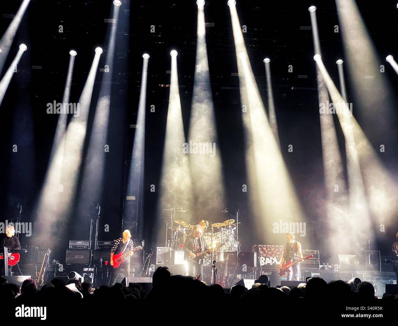 The Cure at Cardiff International Arena, décembre 2022, tournée de fin du monde européen. Banque D'Images