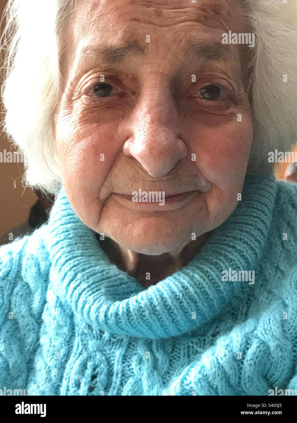 Vieille dame. Banque D'Images