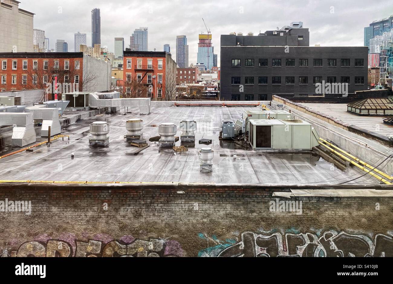 Les toits de New York - Image de stock capturée avec un smartphone