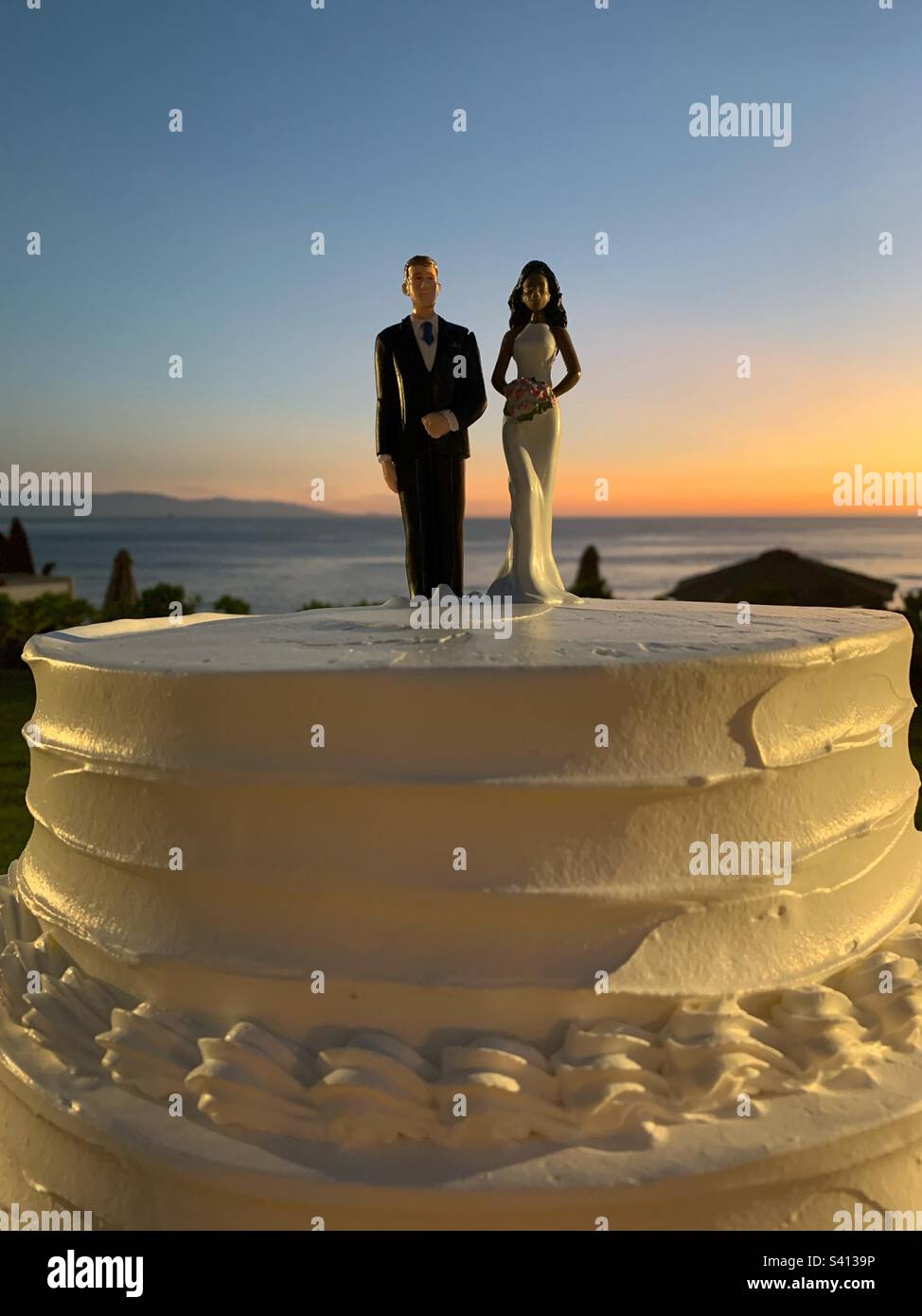 Gâteau de mariage Banque D'Images