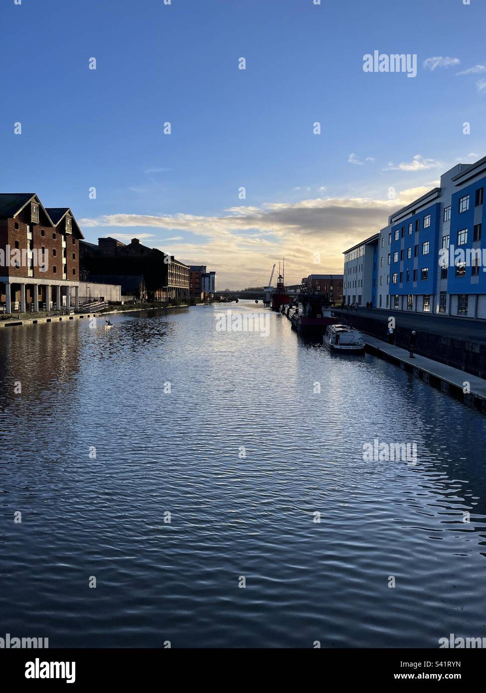 Canal de Gloucester Banque D'Images