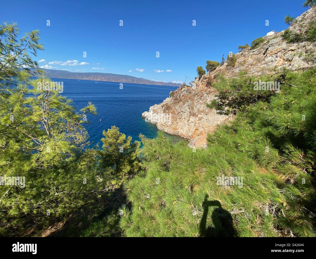 J'adore nager dans la baie Banque D'Images