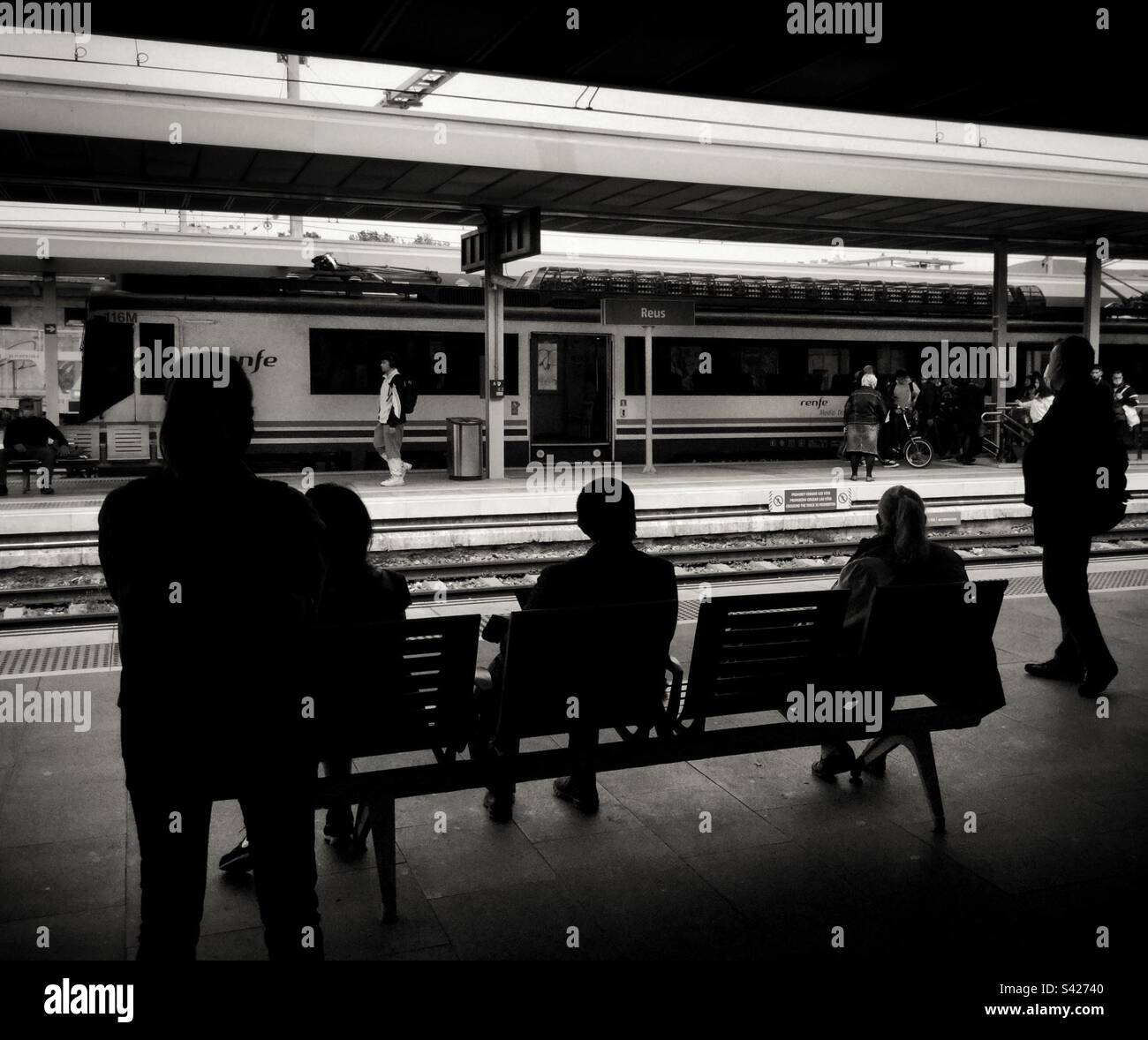 Gare de Tarragone, Catalogne, Espagne. Banque D'Images