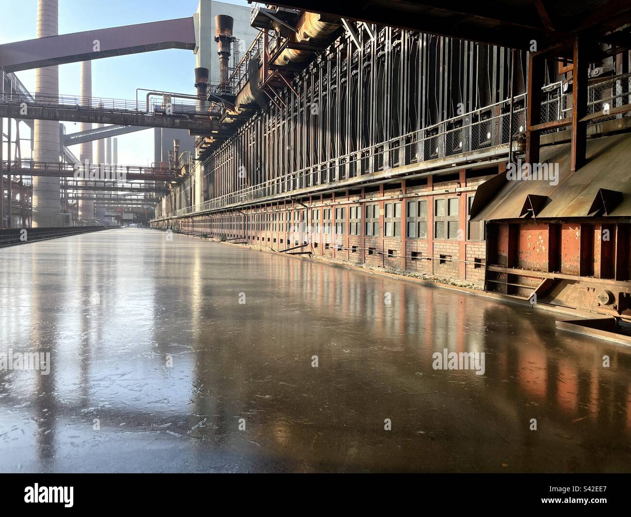 Usine de charbon industriel Zollverein Essen Allemagne Banque D'Images