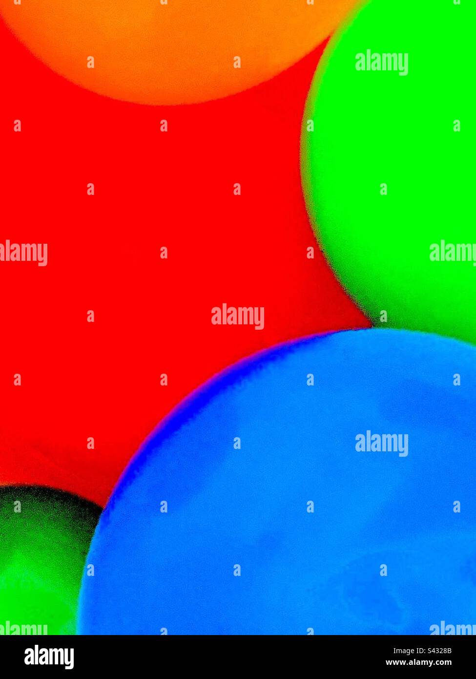 Arrière-plan de bulle saturé en couleur Banque D'Images