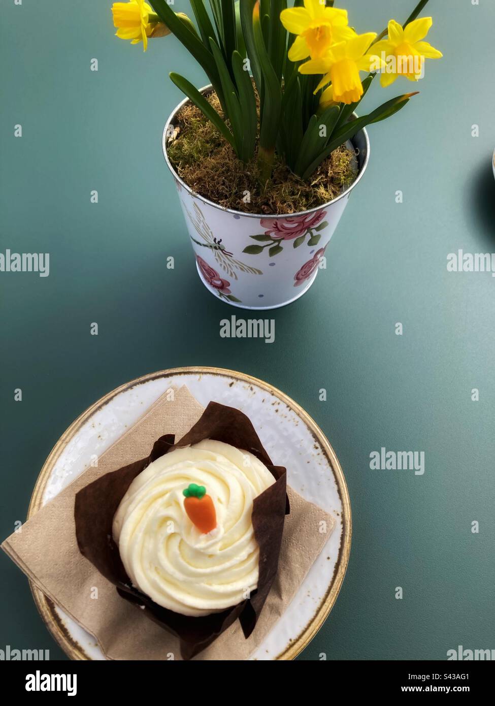 Cupcake à la Forst Farm The Organic Dairy - Image de stock capturée avec un smartphone