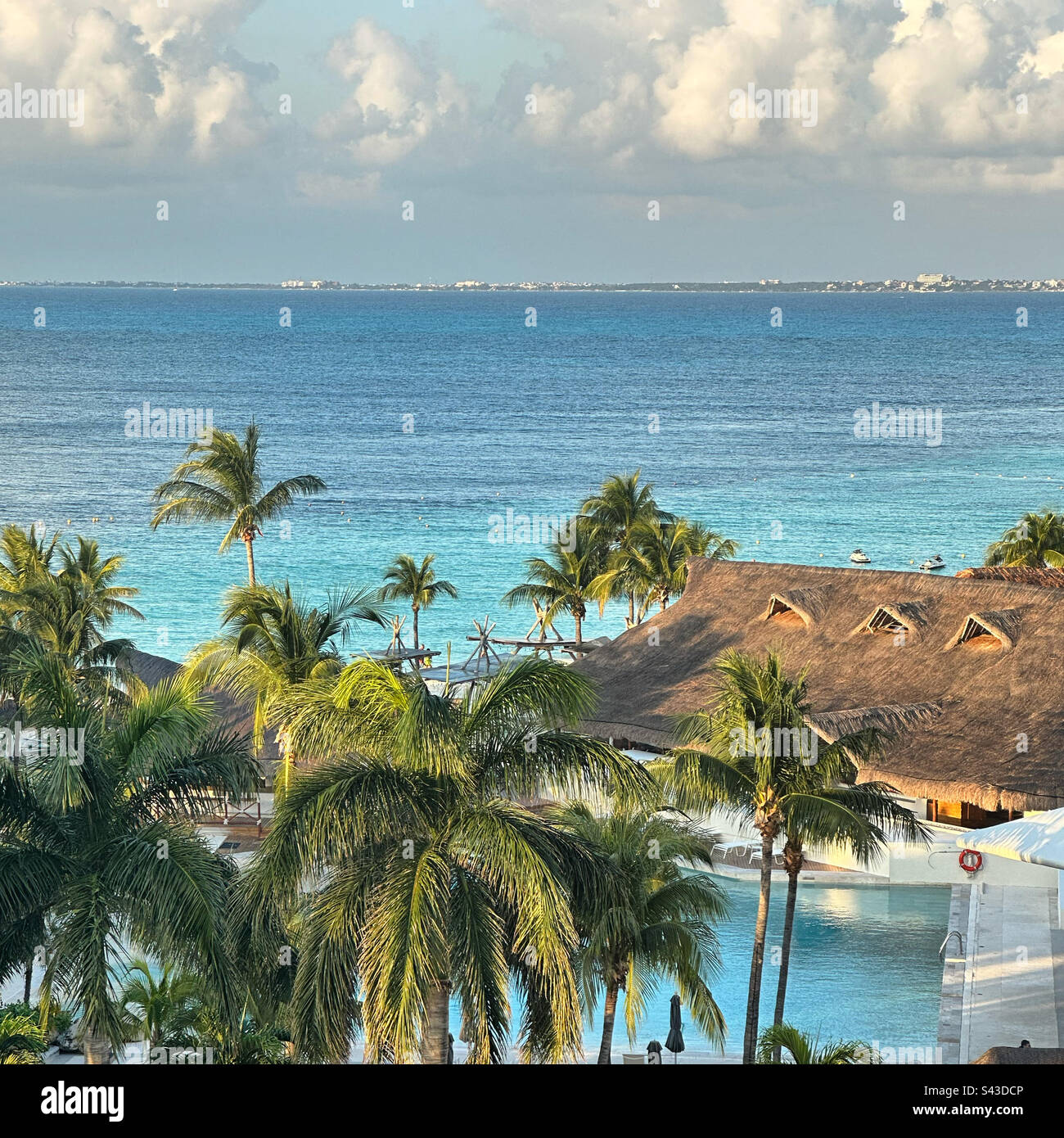 Janvier 2023, vue d'une salle Club Balcony, Intercontinental Presidente Cancun Resort, Hotel zone, Cancun, Quintana Roo, Yucatan Peninsula, Mexique Banque D'Images