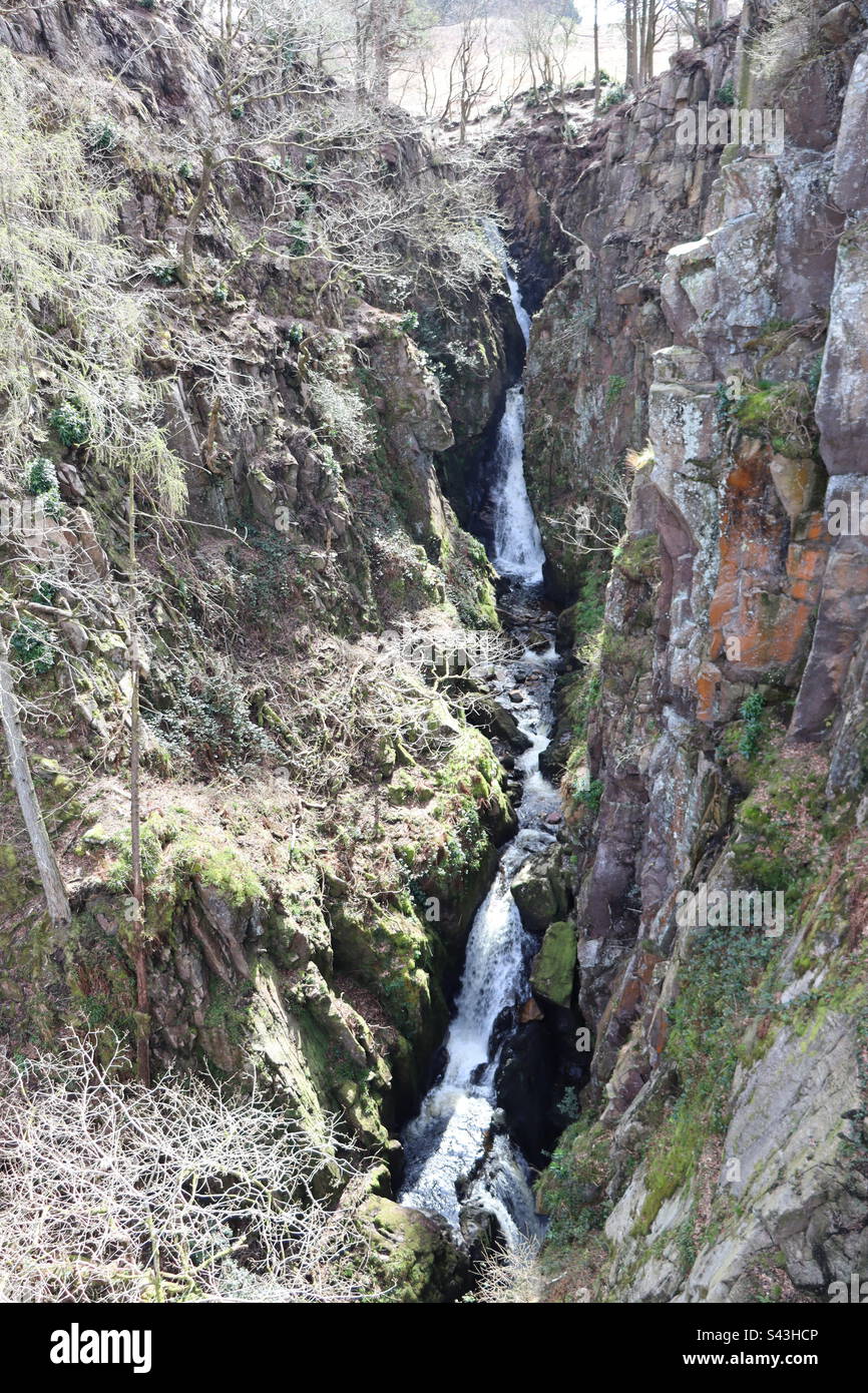 Chutes d'eau Stanley Ghyll force Banque D'Images