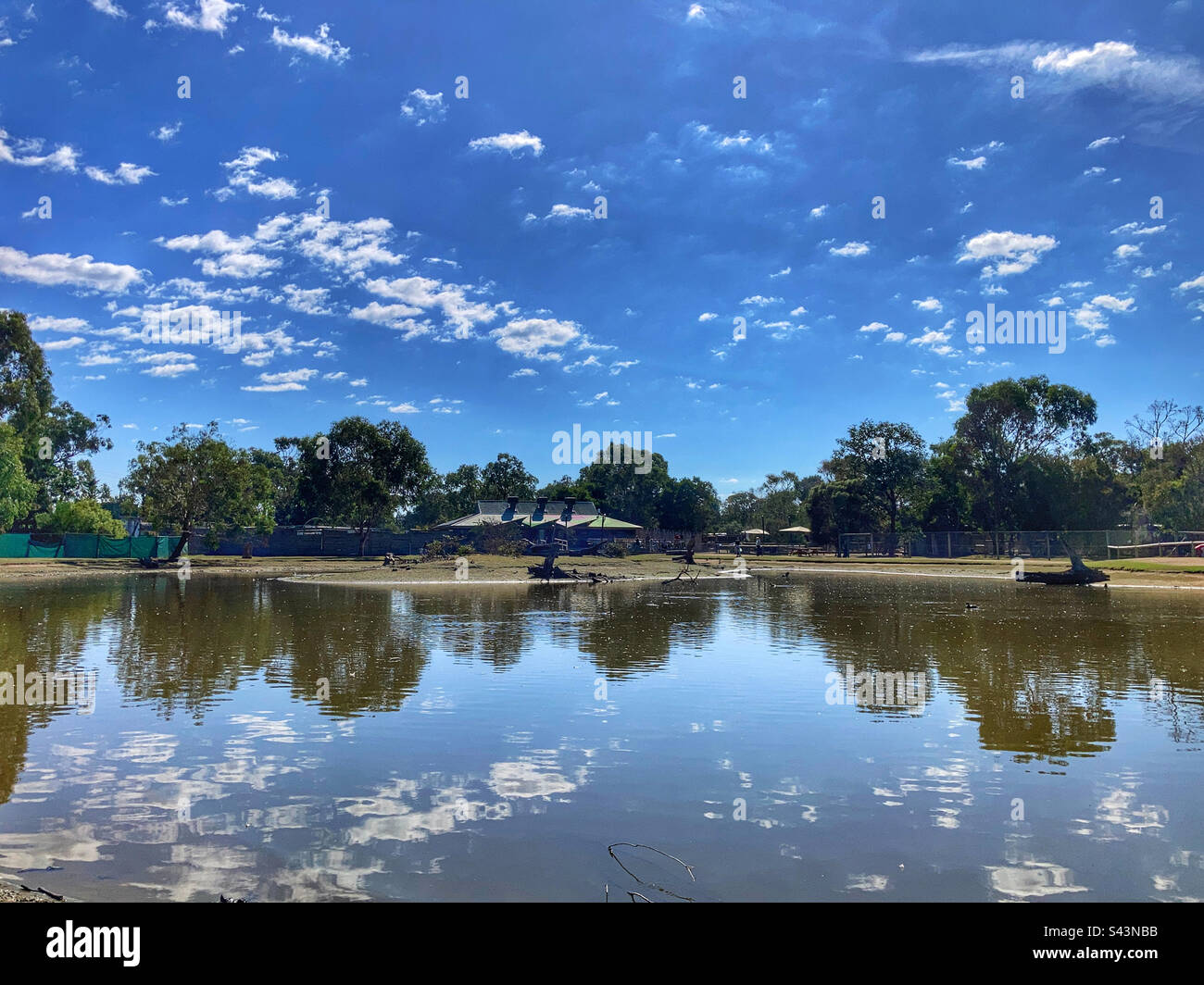 Pond at Moonlit Sanctuary Victoria Australie Banque D'Images