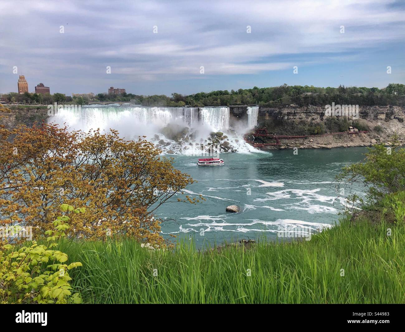 Chutes américaines à Niagara Falls. Banque D'Images