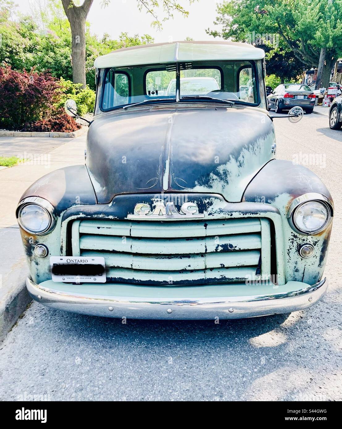 Camion ClassicChevy, pick-up 9430 1952 de GMC. Banque D'Images