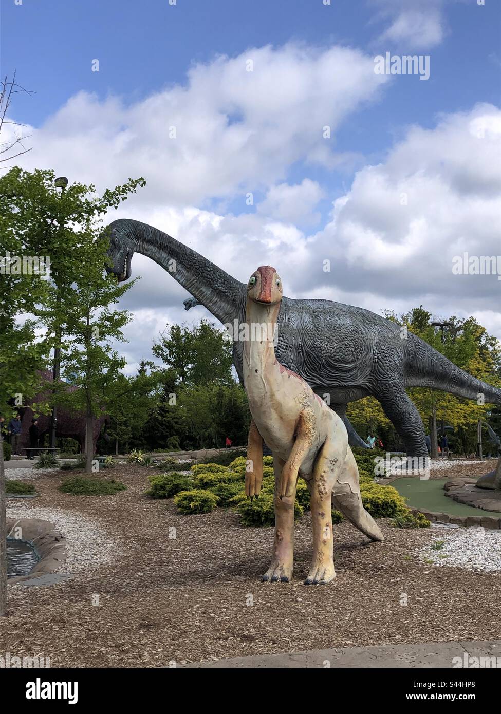 Parc thématique des dinosaures à Niagara Falls, Canada. Banque D'Images