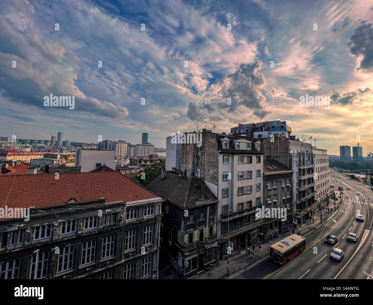 Fête de Belgrade avec des amis Banque D'Images