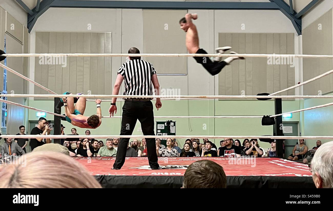 Pro Wrestling chaos. Bristol Banque D'Images