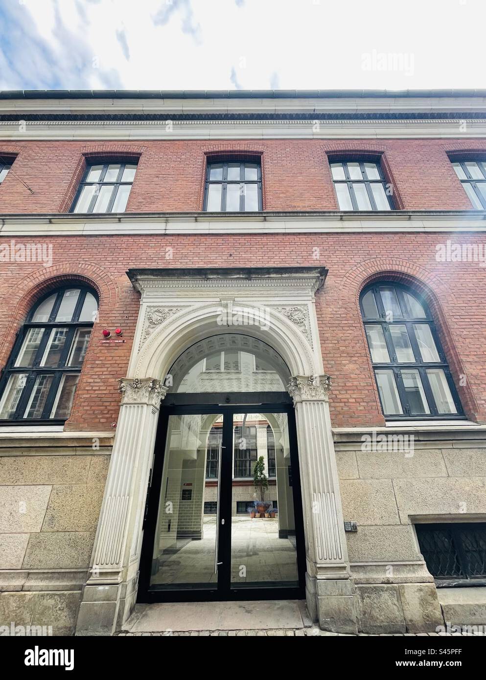Beaux bâtiments anciens dans le centre de Copenhague, Danemark. Banque D'Images