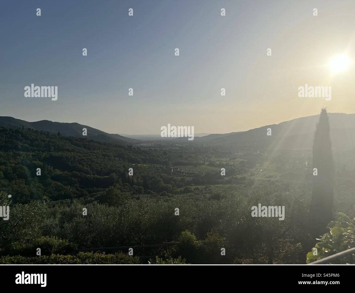 Coucher de soleil sur la Vallée Banque D'Images