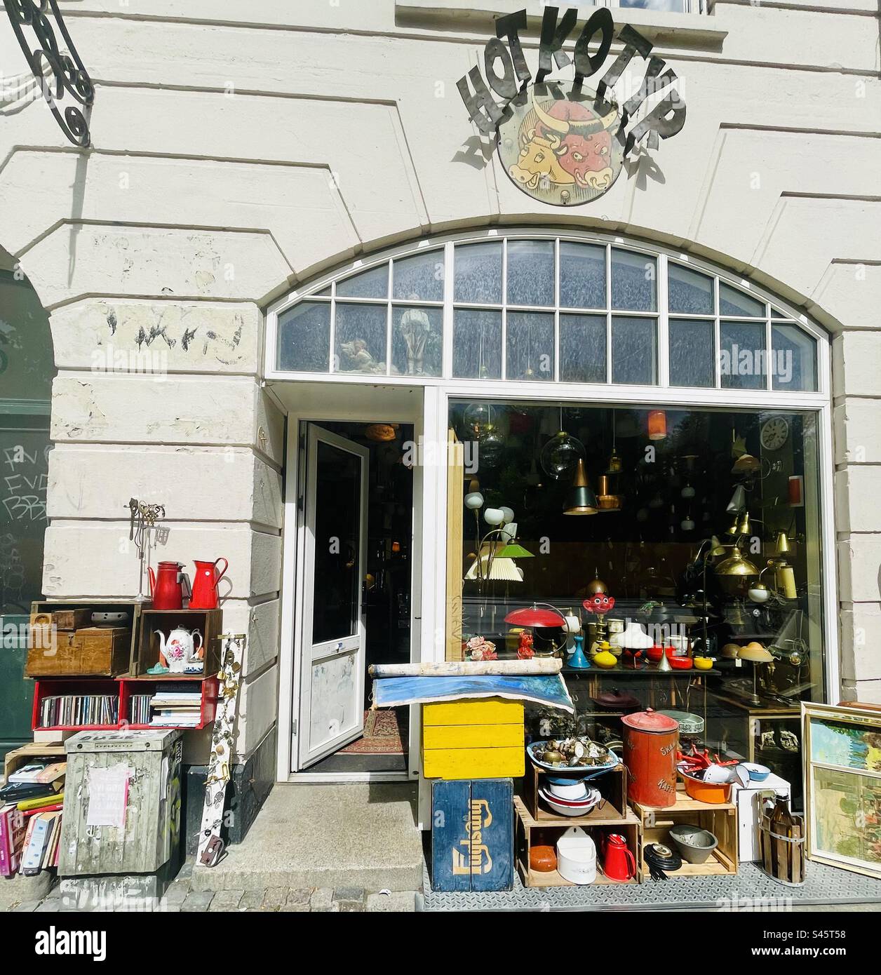 Hot Kotyp friperie à Copenhague, Danemark. Banque D'Images