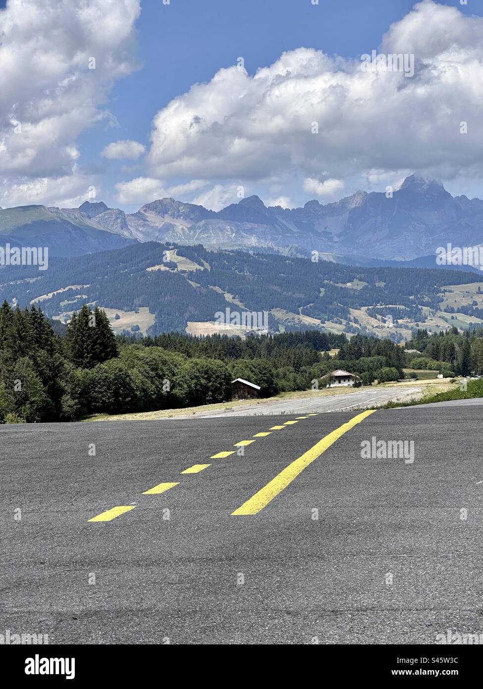 Megève Altiport été 2023 Banque D'Images