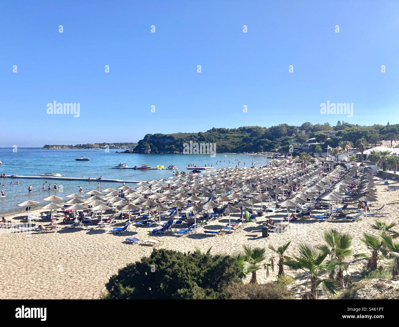 Banana Beach Zakynthos Grèce Banque D'Images